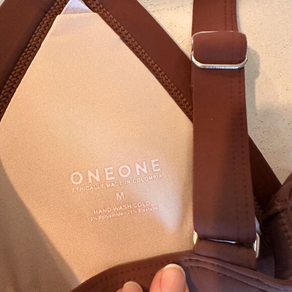 ONEONE Kameron Bikini Top Chocolate Size M - Picture 5 of 5